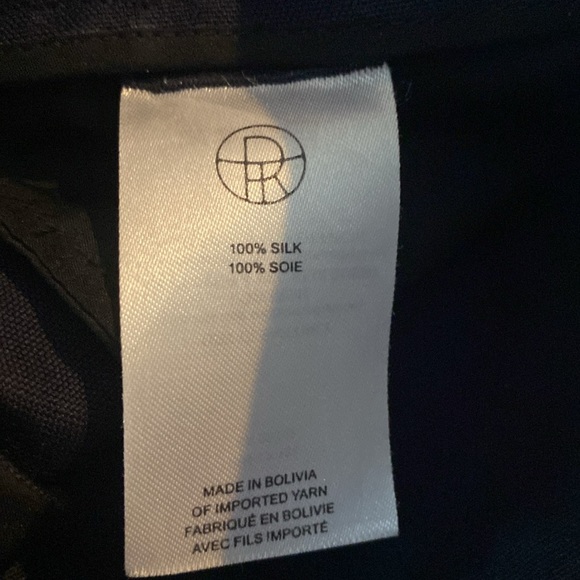 The Row 100% Silk Navy Blue Wide Leg Trouser Pants, Women’s 8 - Picture 10 of 16